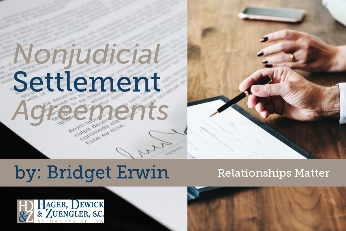 Nonjudicial settlement agreements